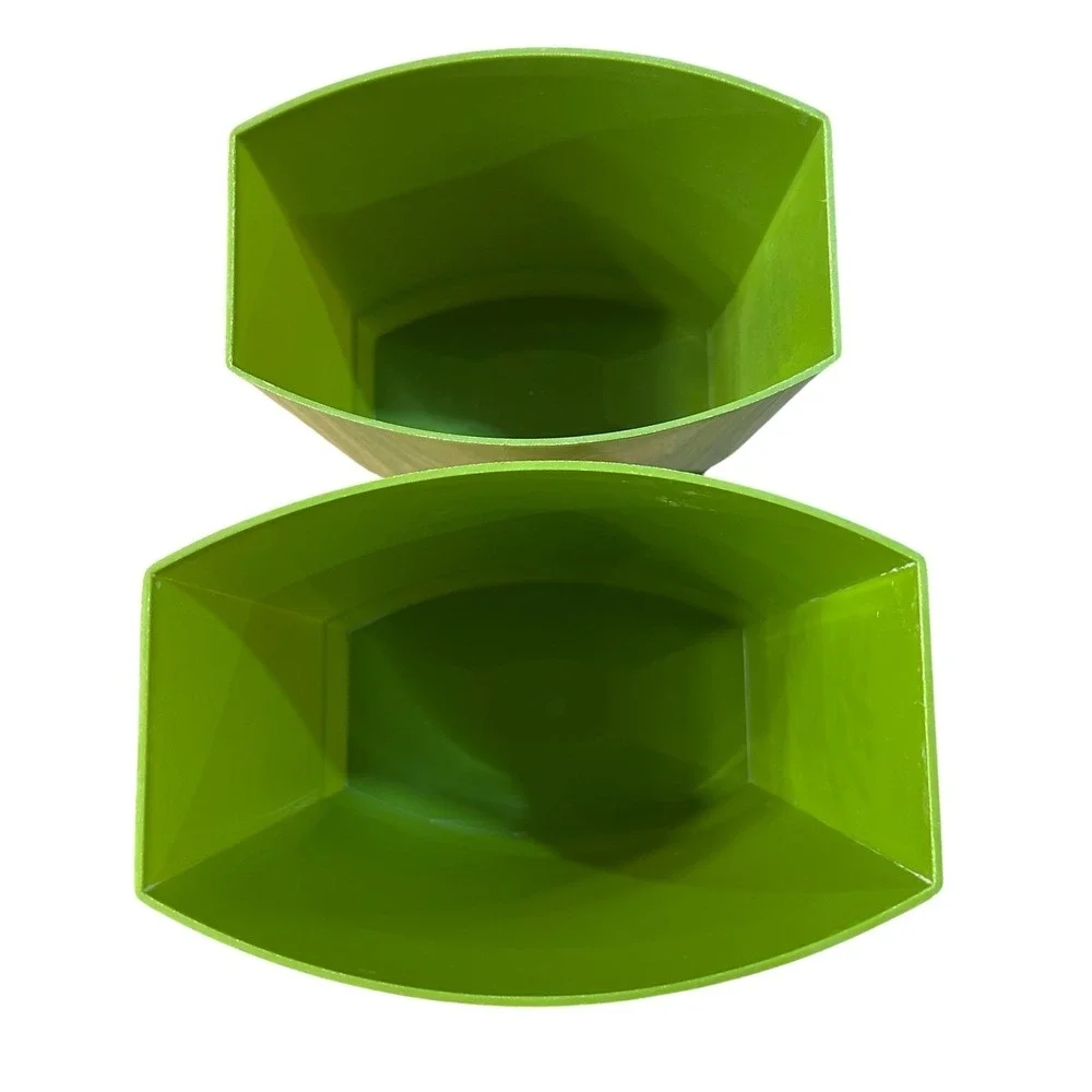 Vintage Mod Avocado Green Canister Set 1970s Retro Floral Kitchen‎ Decor